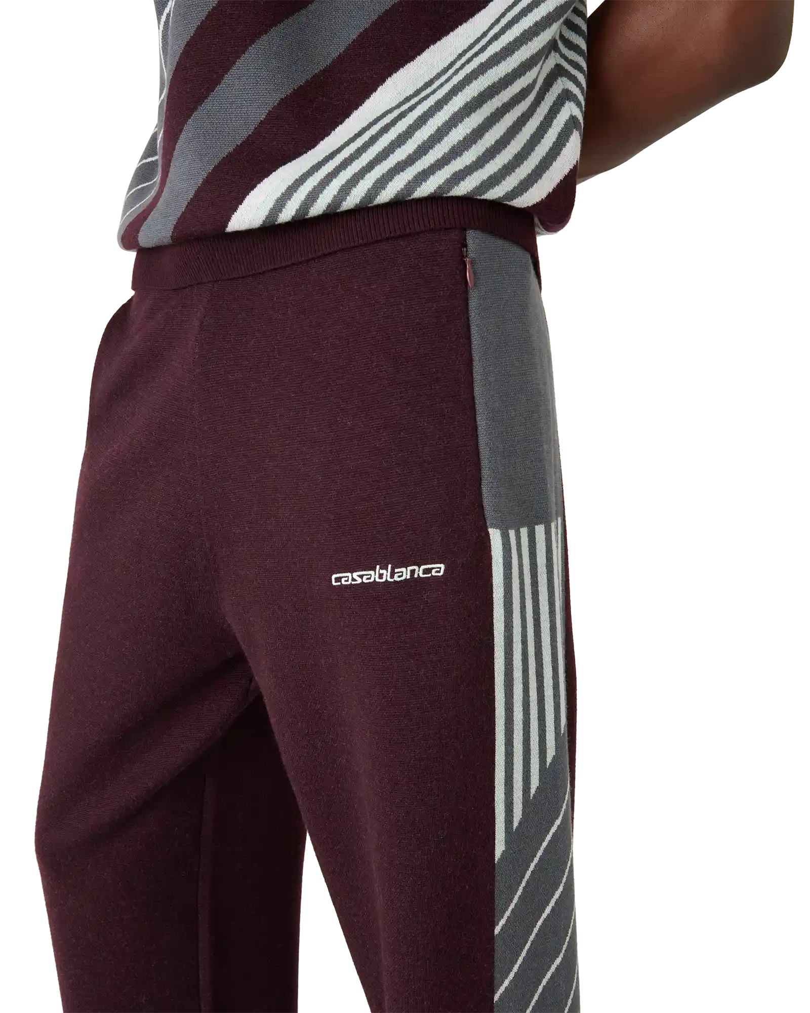 Merino Diagonal Tennis Trousers - 图片 4