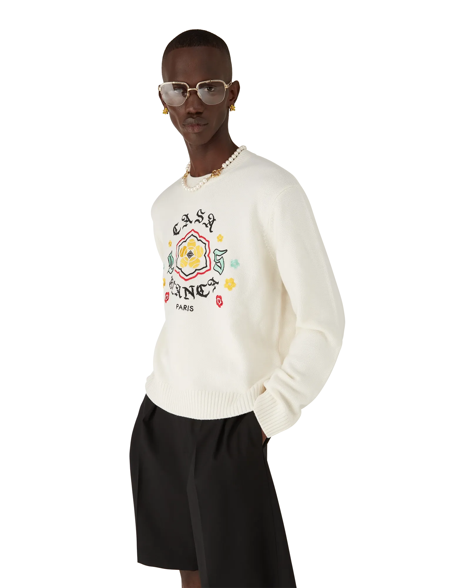 Emblem Merino Knit Crew Neck - 图片 2