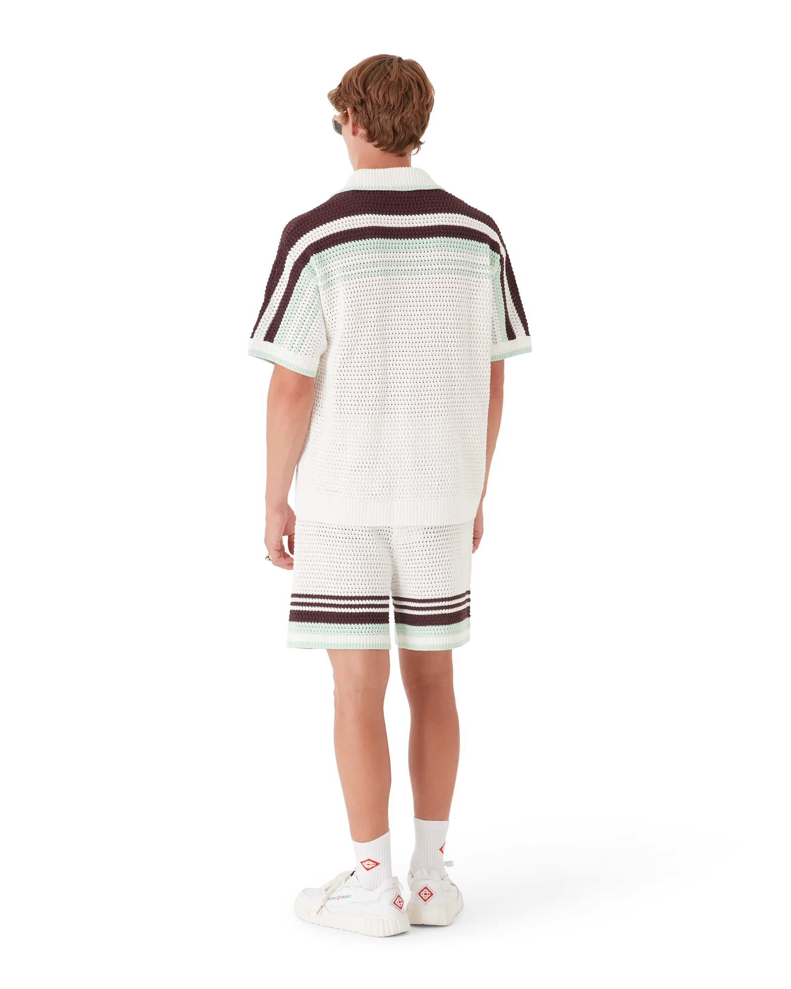 Tennis Cotton Crochet Short Sleeve Shirt - 图片 3