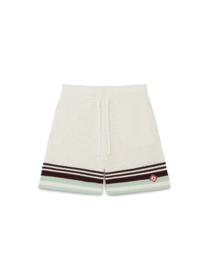 Tennis Cotton Crochet Shorts