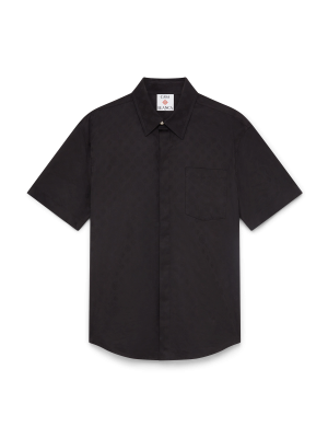 Cotton Monogram Short Sleeve Shirt