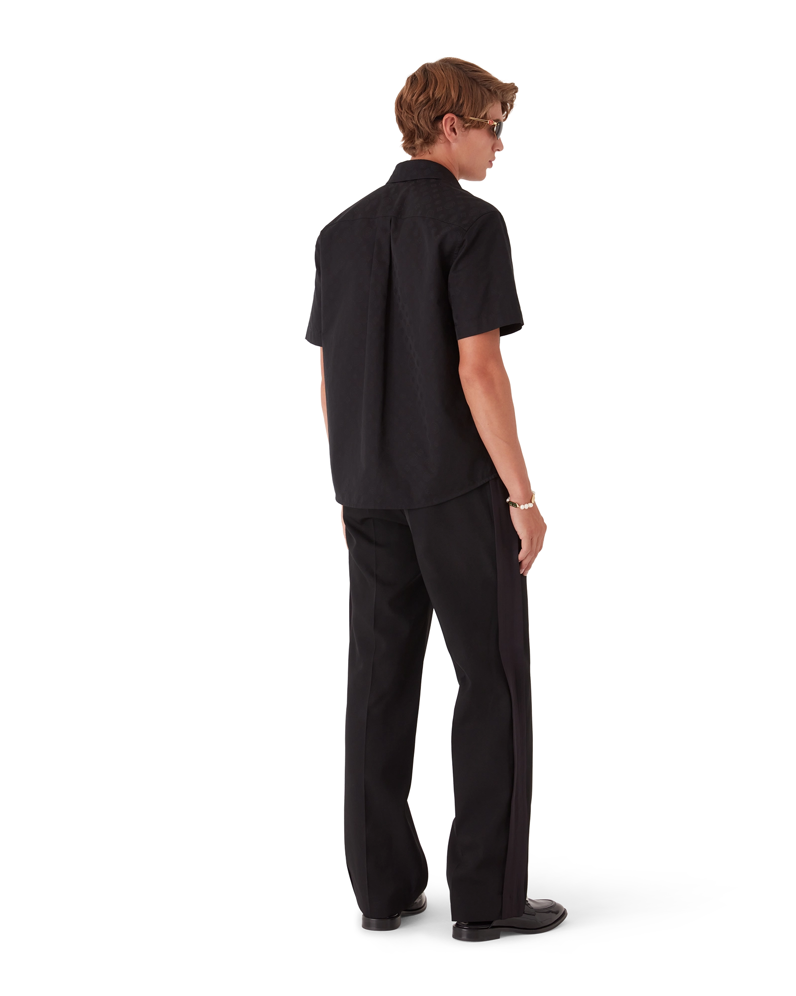 Cotton Monogram Short Sleeve Shirt - 图片 3