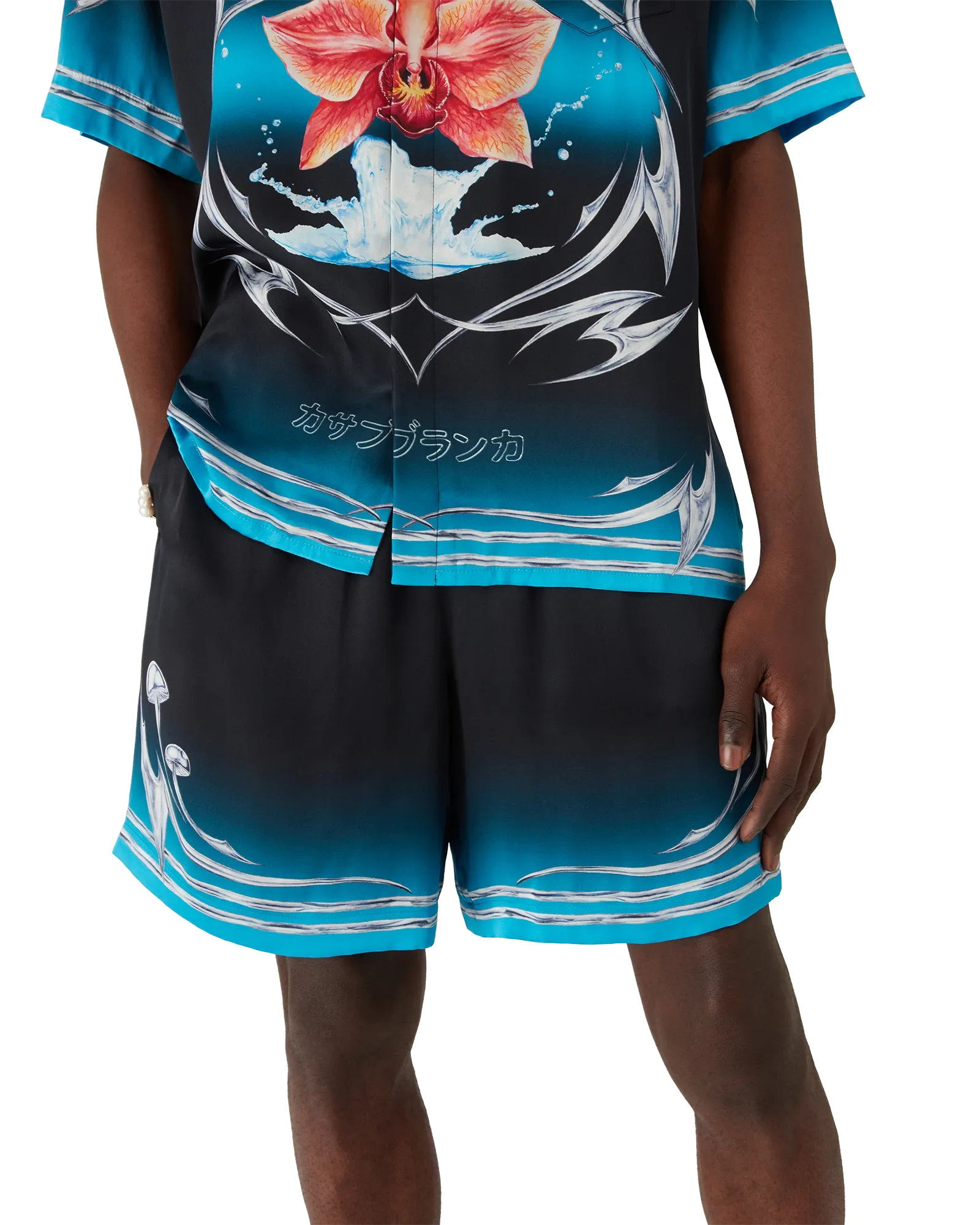 Blades Silk Satin Shorts - 图片 2