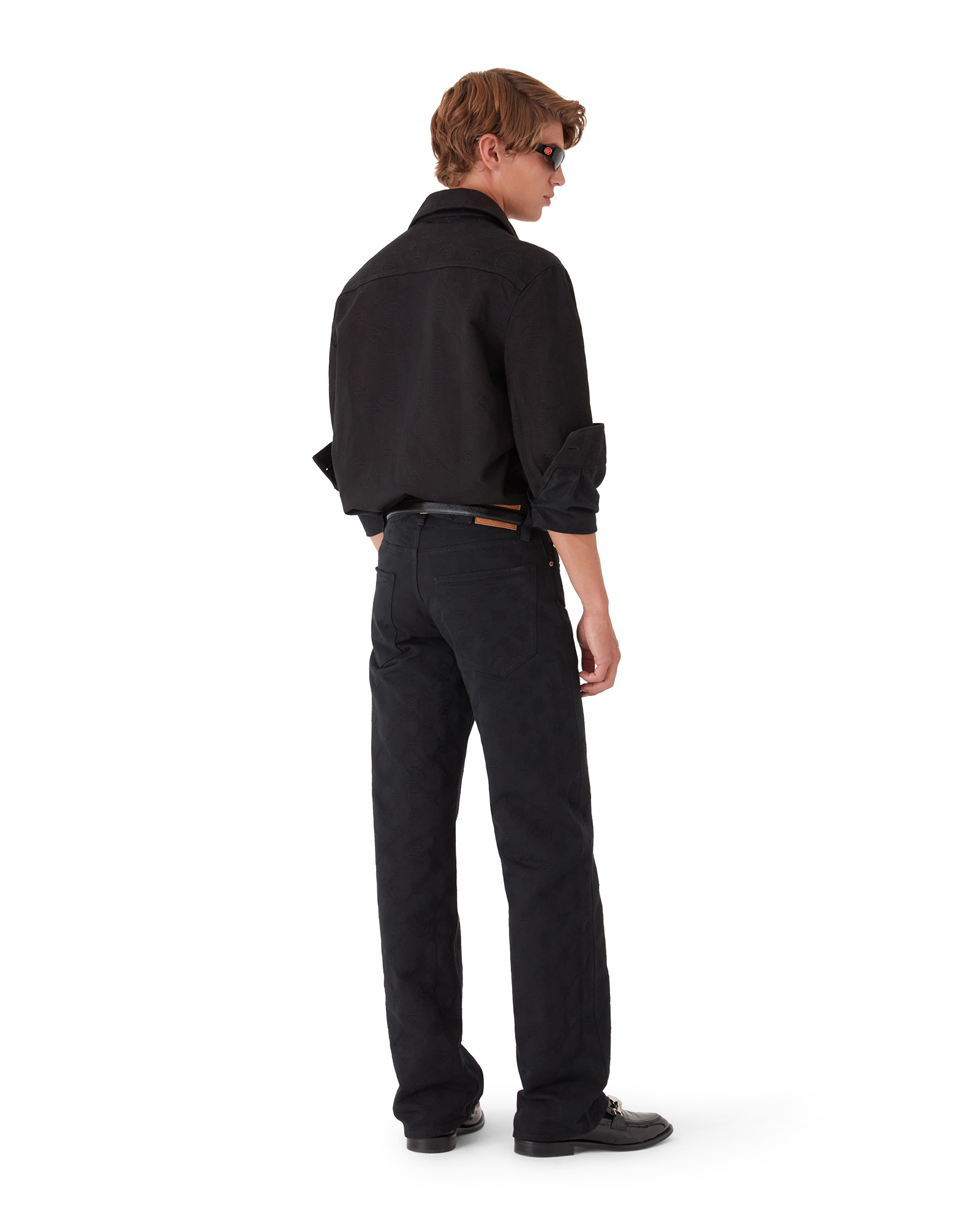 Denim Monogram Straight Leg Jeans - 图片 3