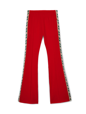 Red Laurel Taped Tracksuit Bottoms
