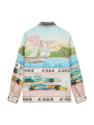 The Art Of Racing Long Sleeve Silk Shirt