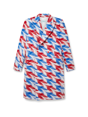 Aviation Houndstooth Brushed Jacquard Jacket