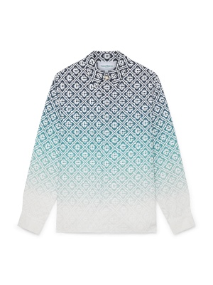 Midnight Gradient Monogram Long Sleeve Shirt