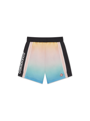 Pastel Gradient Football Shorts