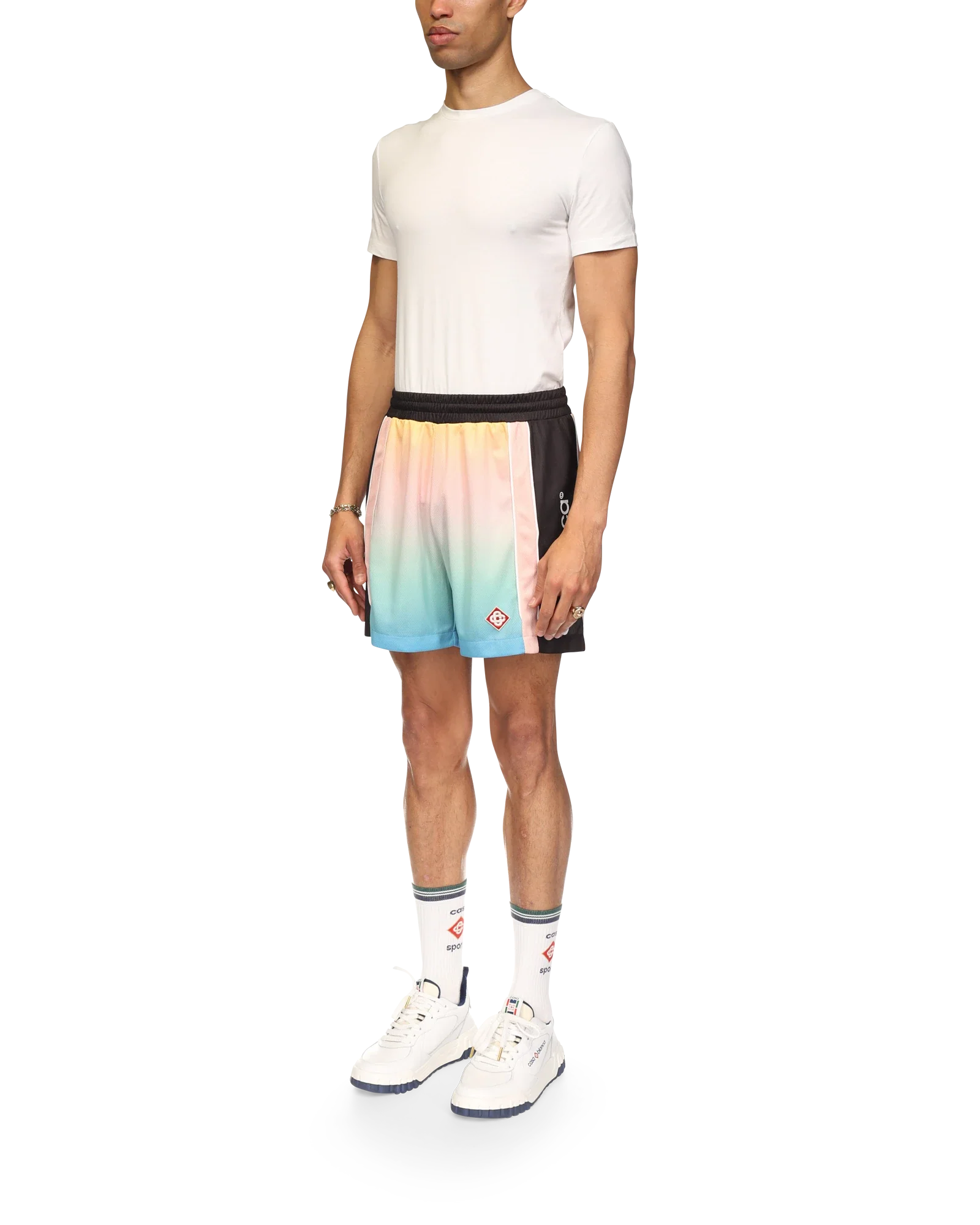 Pastel Gradient Football Shorts - 图片 3