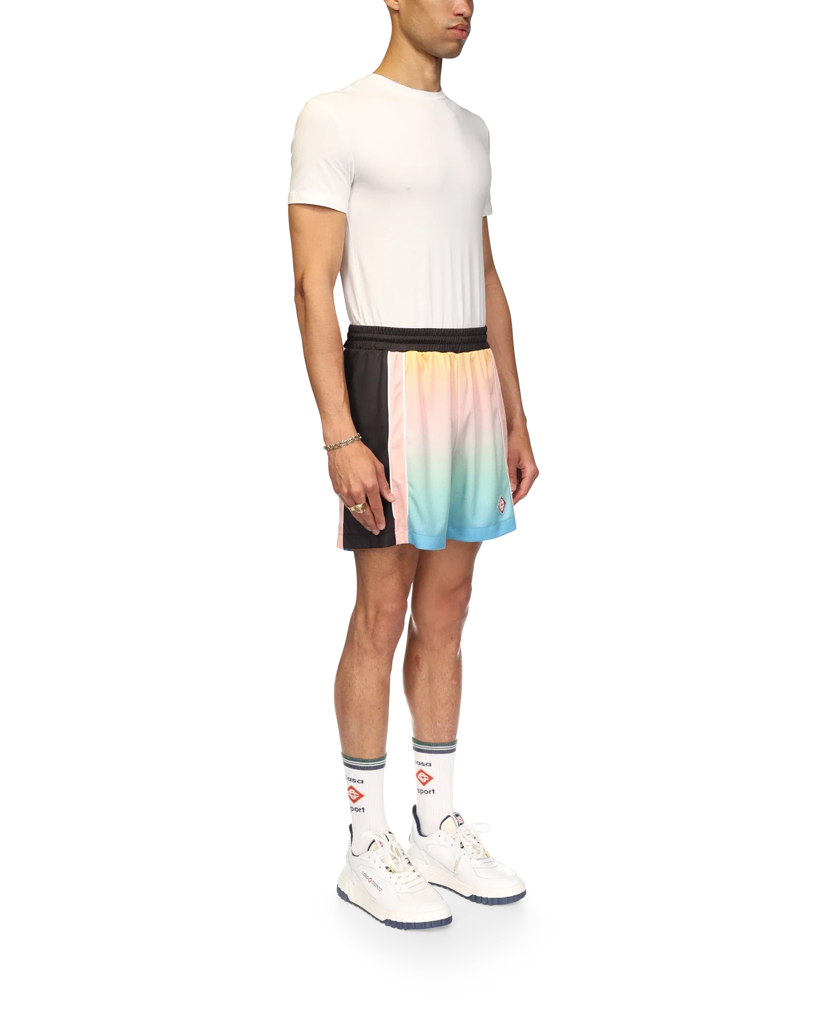 Pastel Gradient Football Shorts - 图片 5