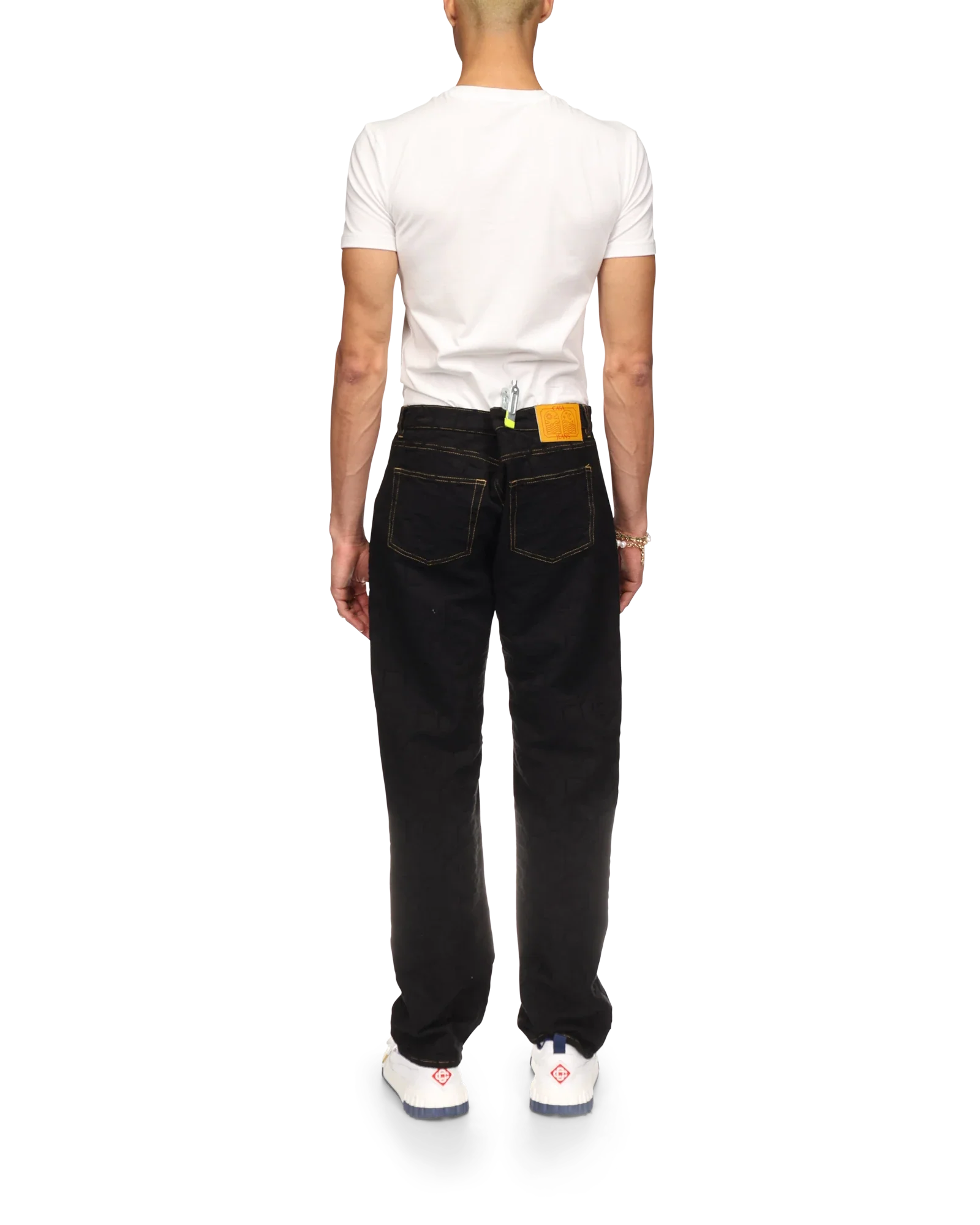 Jacquard Denim Jeans - 图片 4