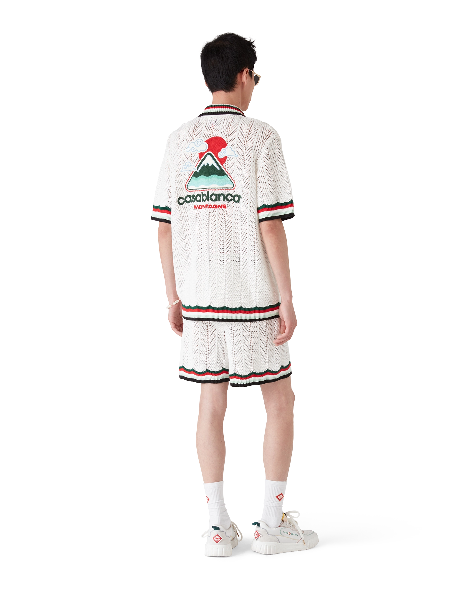 Cotton Chevron Crochet Shorts - 图片 3