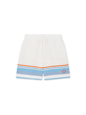 Cotton Tennis Crochet Shorts