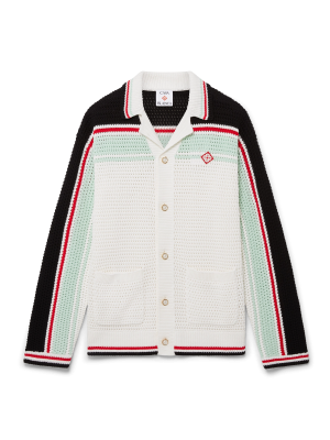 Cotton Tennis Crochet Shacket