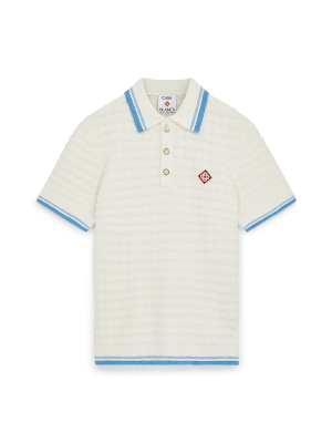 Cotton Boucle Polo Shirt