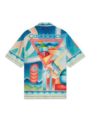 Galaxy Court Short Sleeve Silk Shirt
