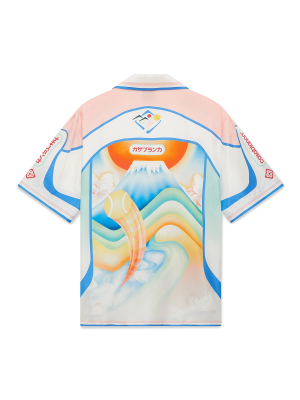 Fuji Dream Short Sleeve Silk Shirt