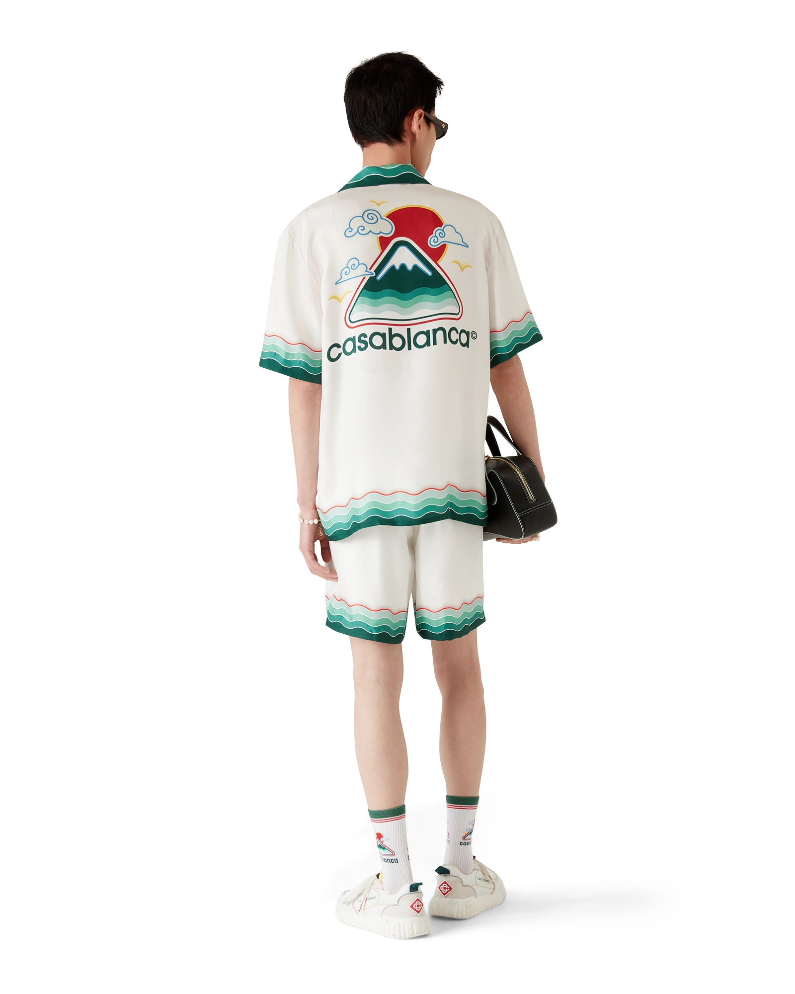 Montagne Ondulée Short Sleeve Silk Shirt - 图片 3