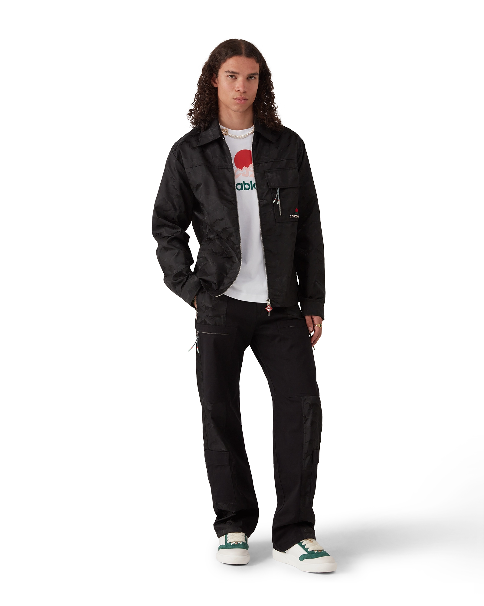 Nylon Mountain Short Sleeve Camo Zip Shirt - 图片 2