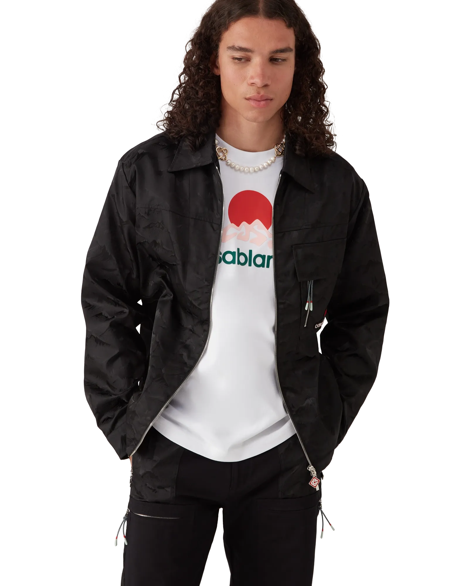 Nylon Mountain Short Sleeve Camo Zip Shirt - 图片 4