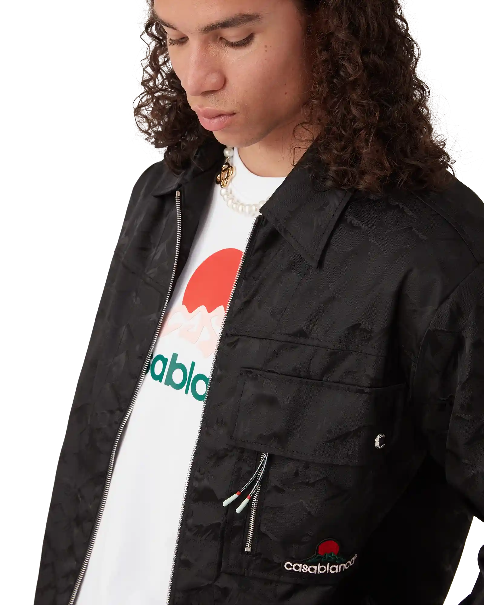 Nylon Mountain Short Sleeve Camo Zip Shirt - 图片 5