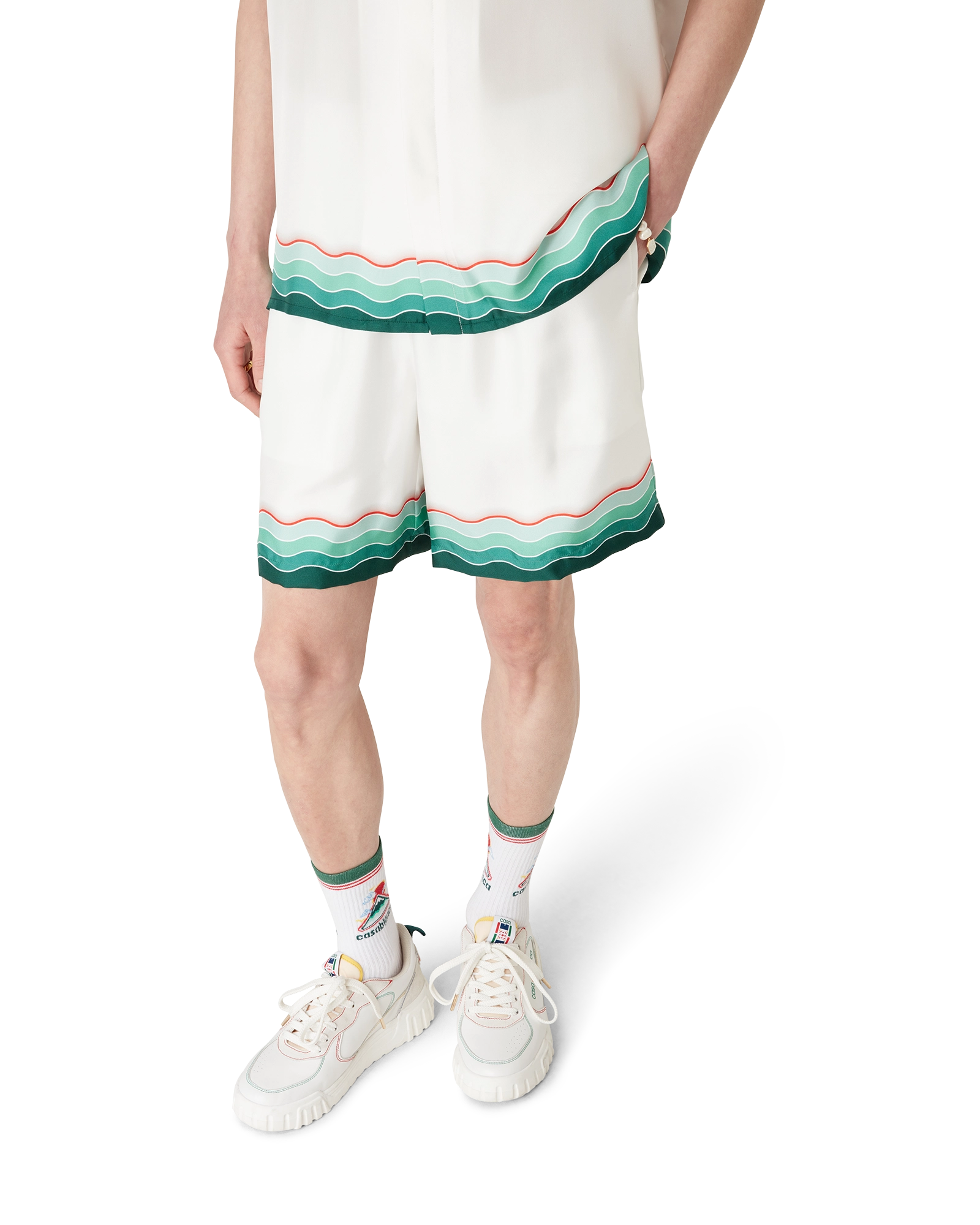 Montagne Ondulee Silk Shorts - 图片 4