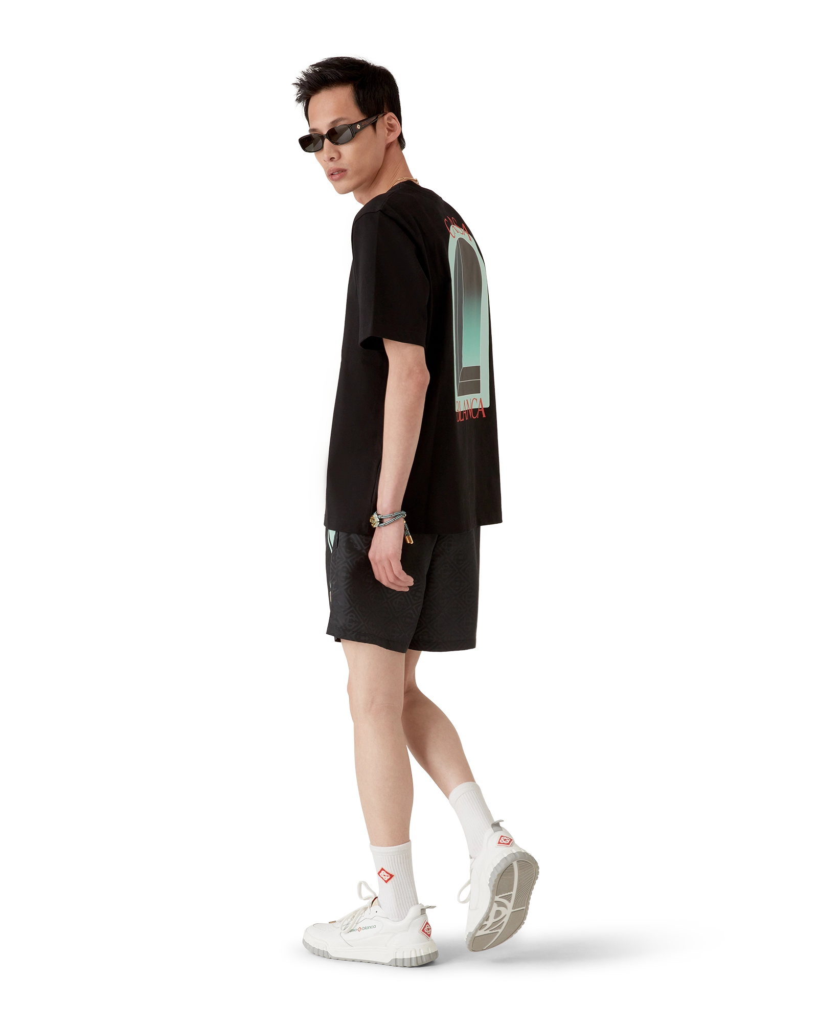 Monogram Jacquard Stripe Swim Shorts - 图片 3