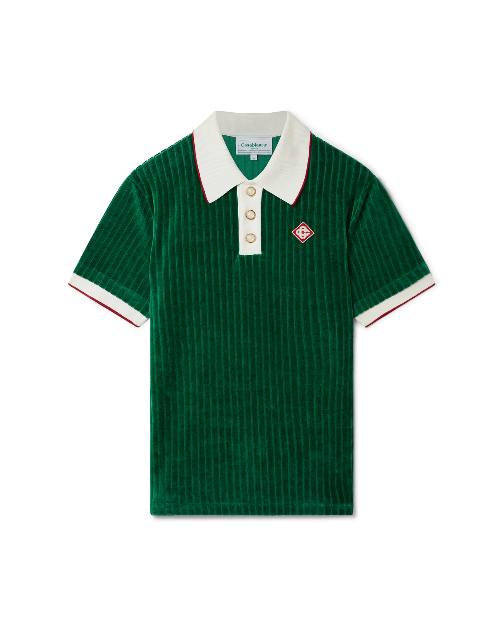 Rib Velour Polo Shirt