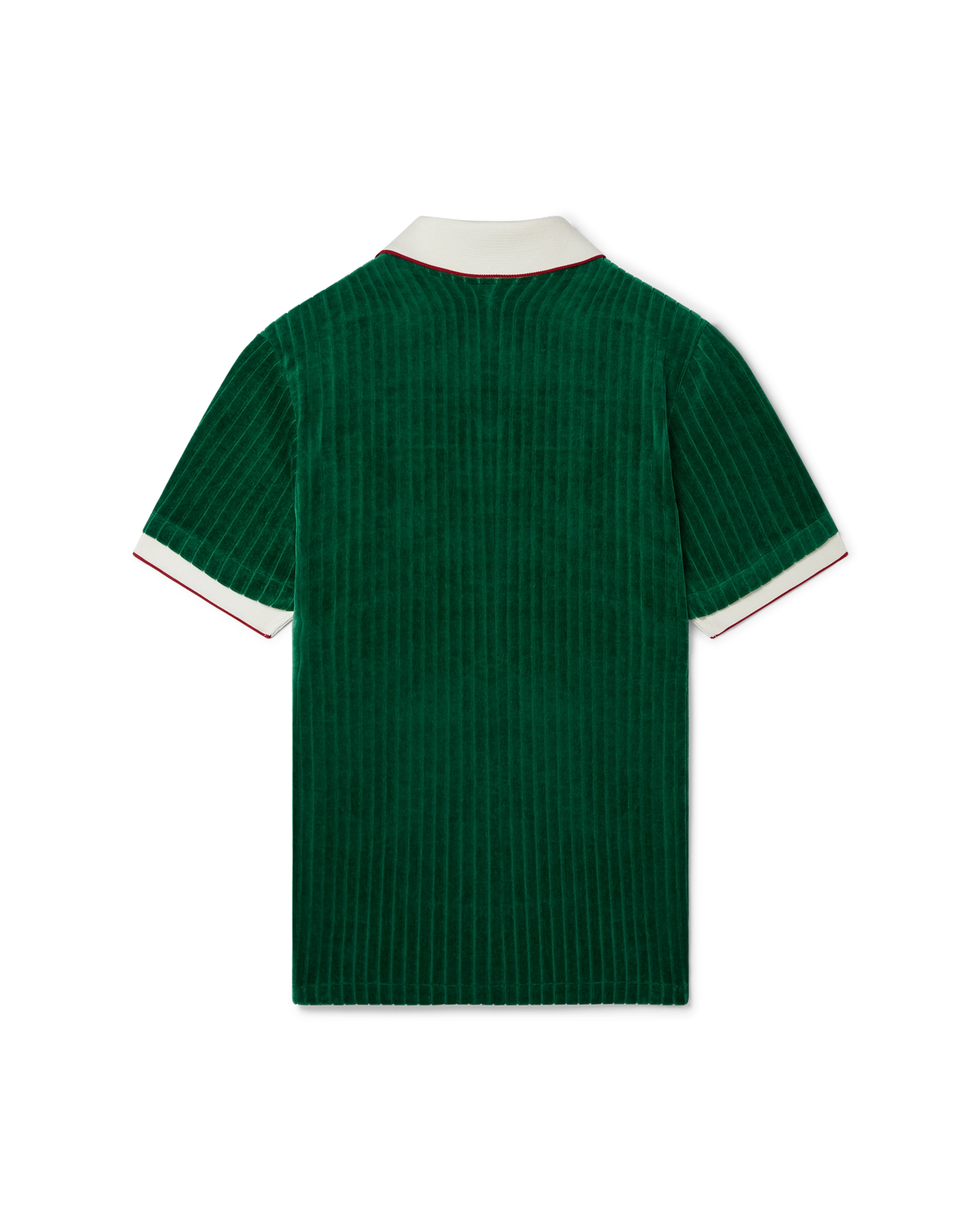 Rib Velour Polo Shirt - 图片 6