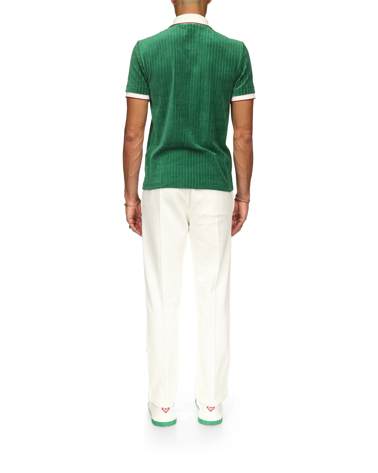 Rib Velour Polo Shirt - 图片 4