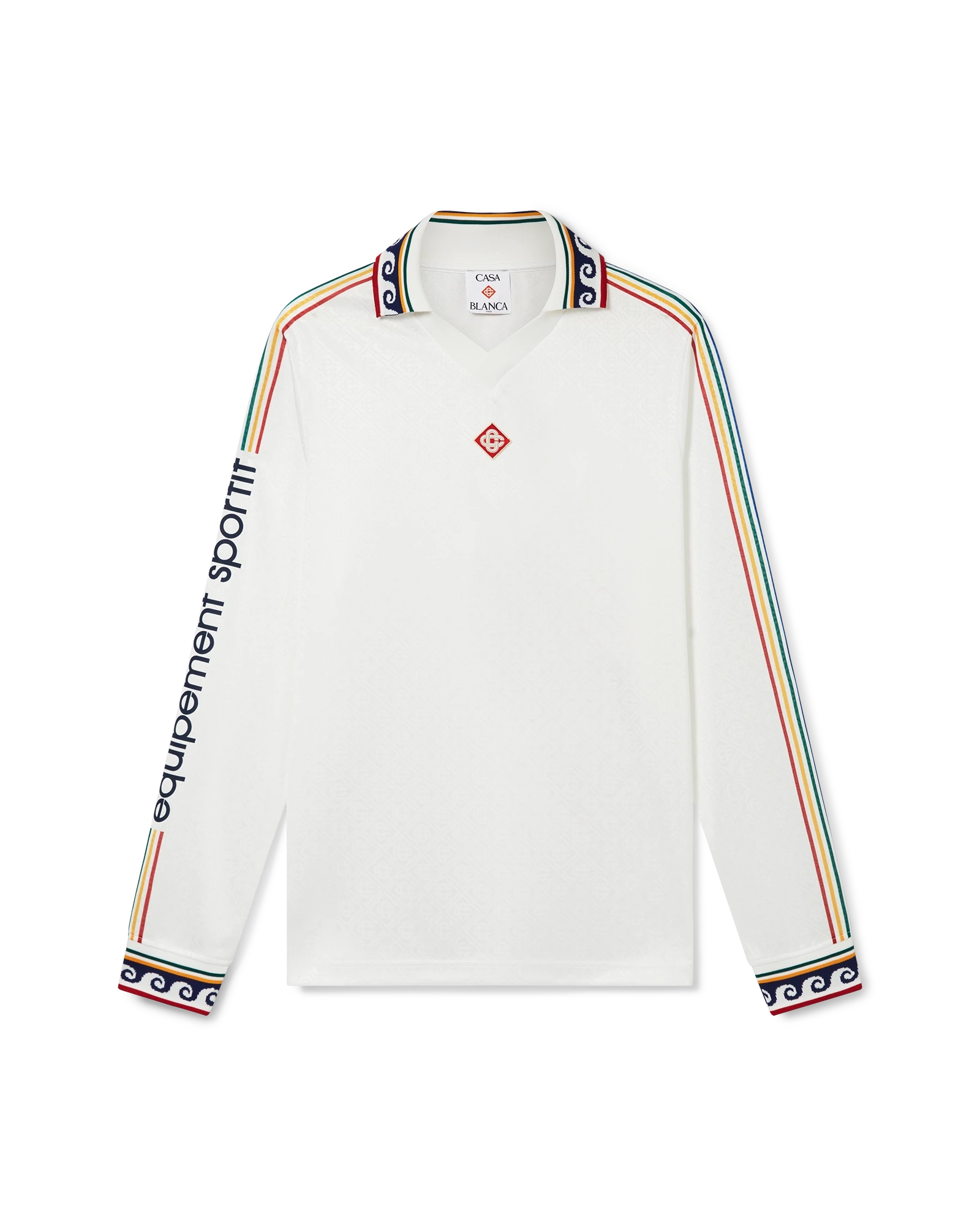 Jacquard Monogram Football Long Sleeve Shirt