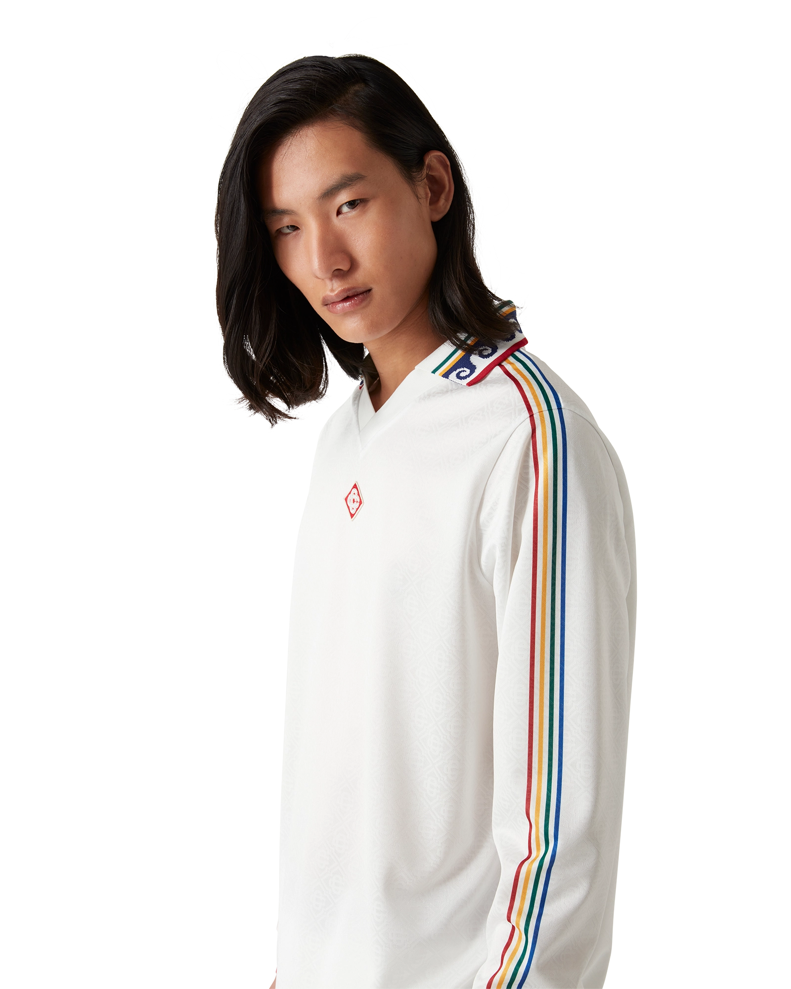 Jacquard Monogram Football Long Sleeve Shirt - 图片 5