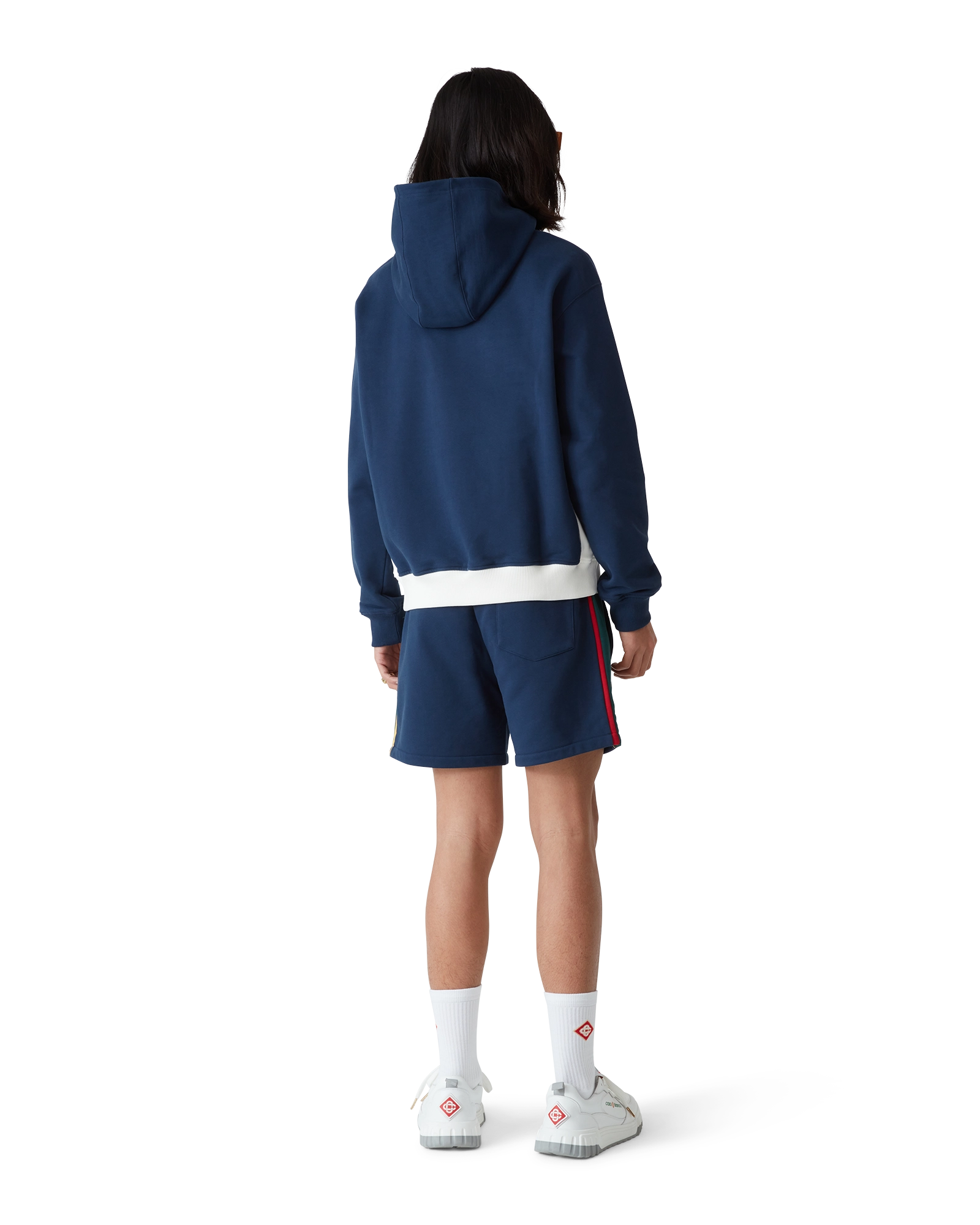 Colourblock Quarter Zip Hooded Sweatshirt - 图片 3