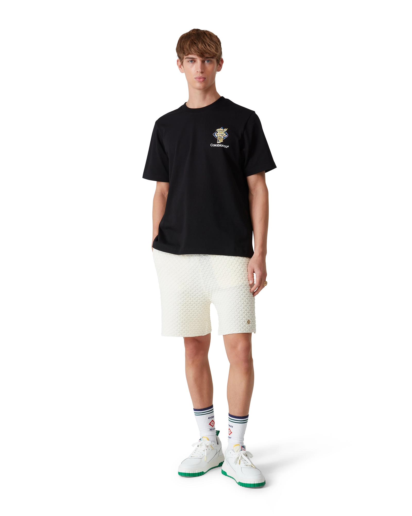 Diamond Column Short Sleeve T-Shirt - 图片 2