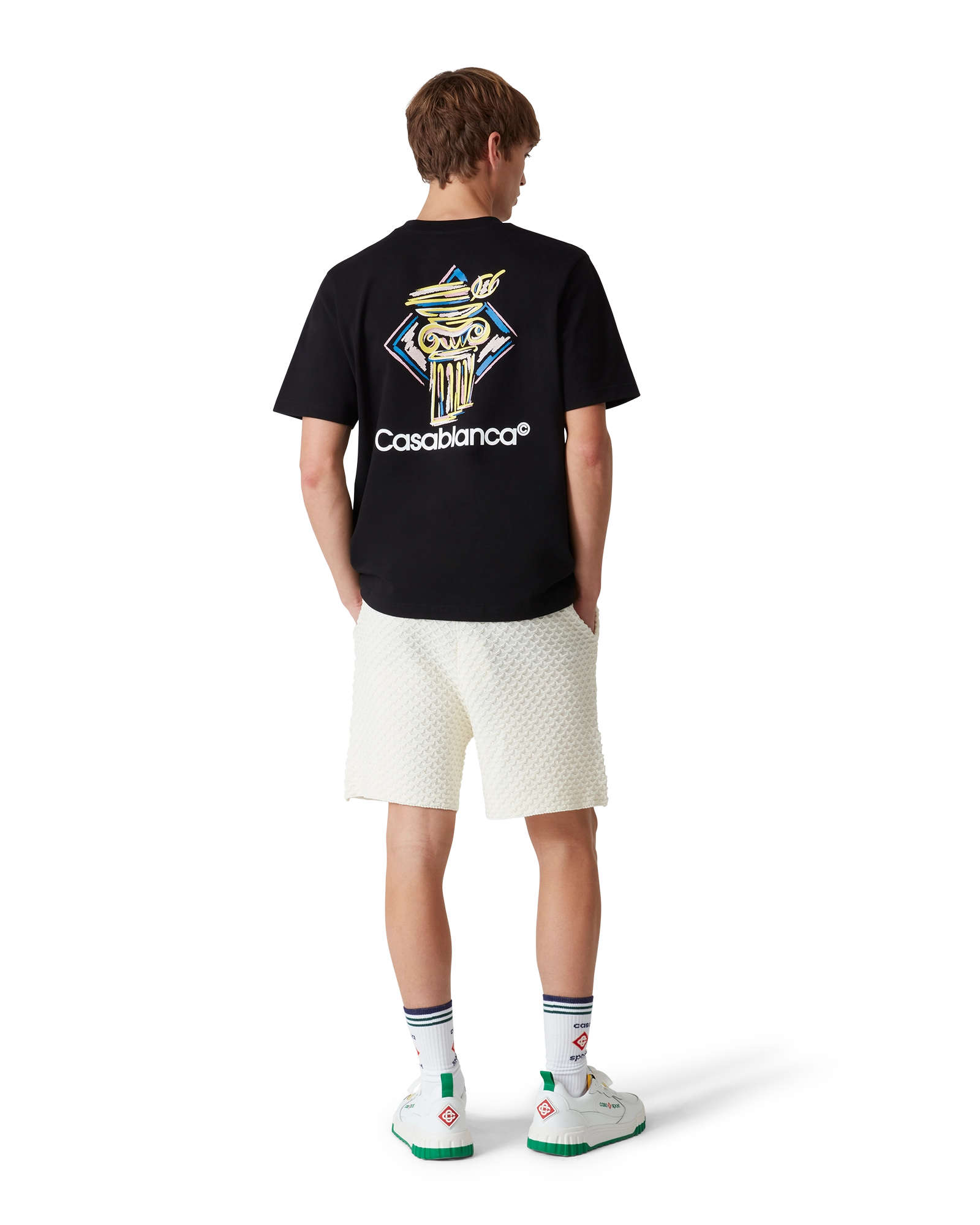 Diamond Column Short Sleeve T-Shirt - 图片 3