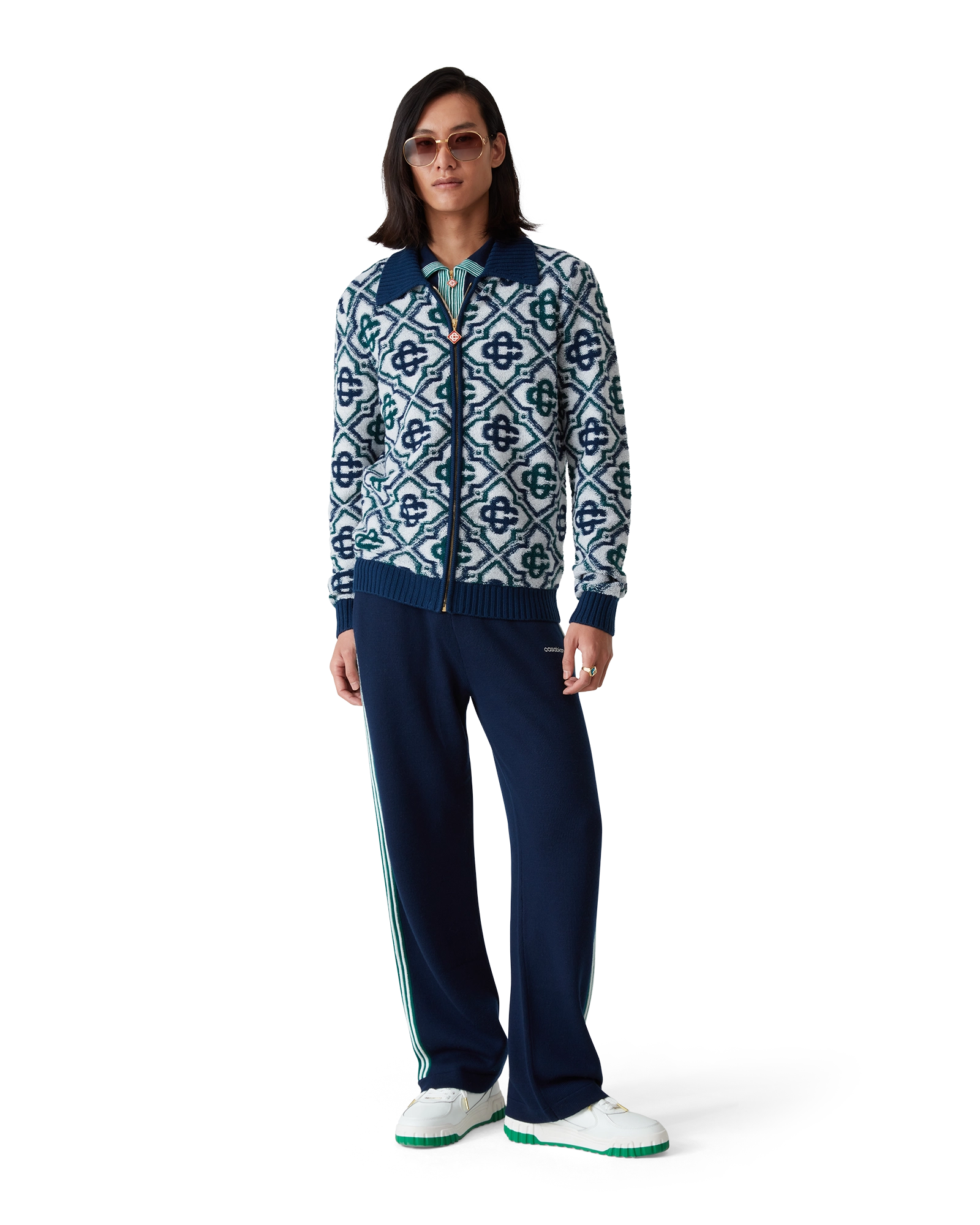 Monogram Knit Zip Jumper - 图片 2