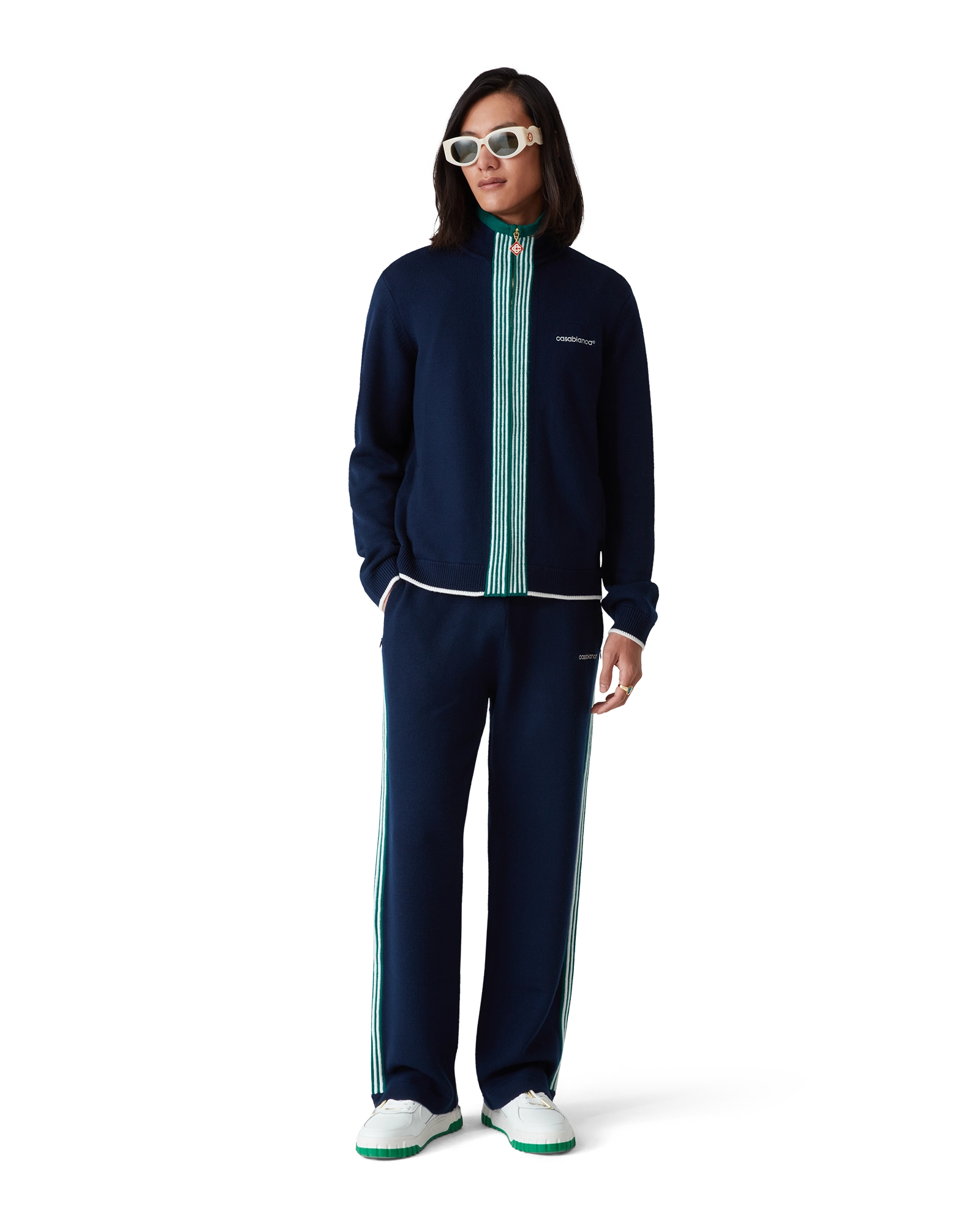 Knit Tennis Track Jacket - 图片 2
