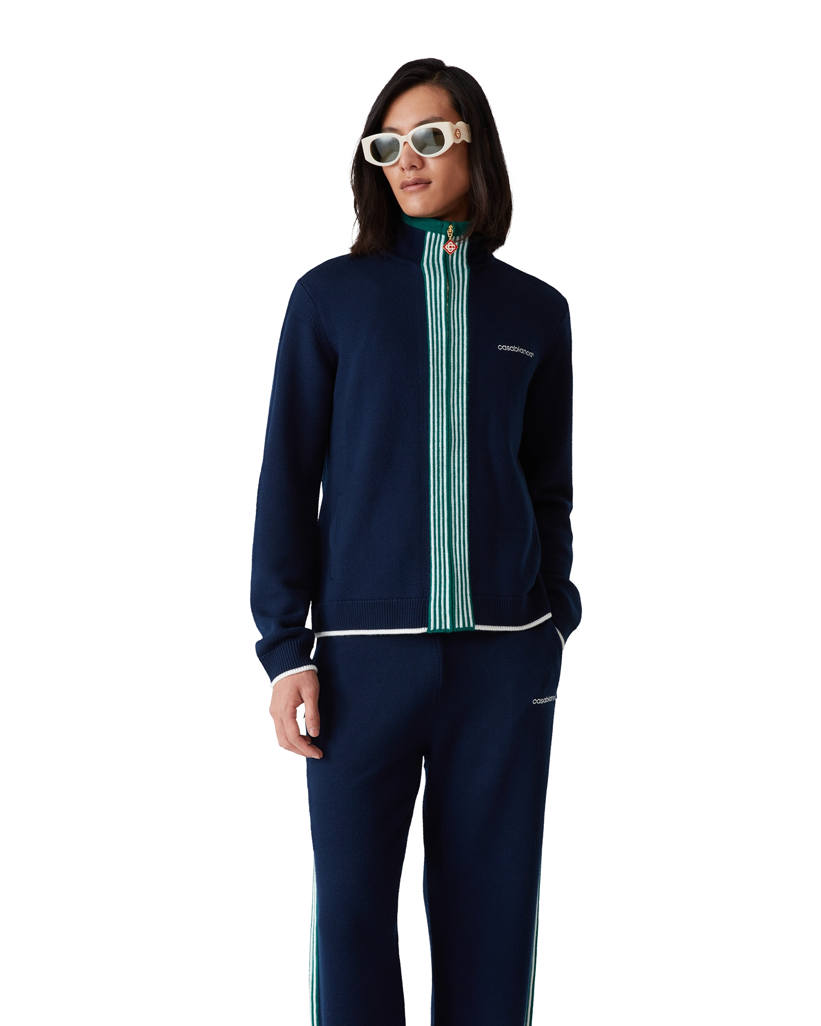 Knit Tennis Track Jacket - 图片 4