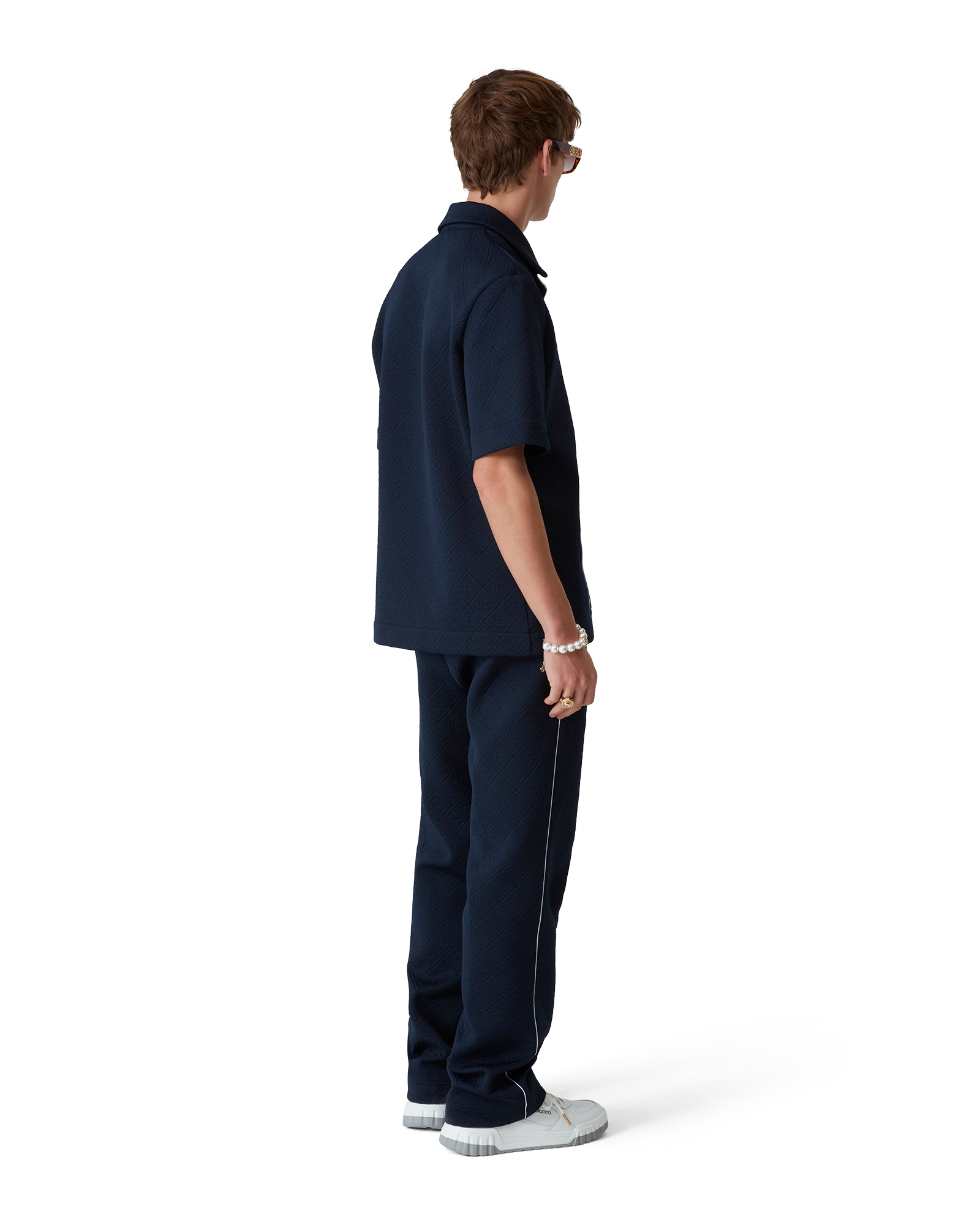 Jacquard Monogram Short Sleeve Shirt - 图片 3