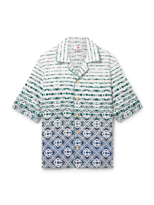 Monogram Gradient Towelling Short Sleeve Shirt