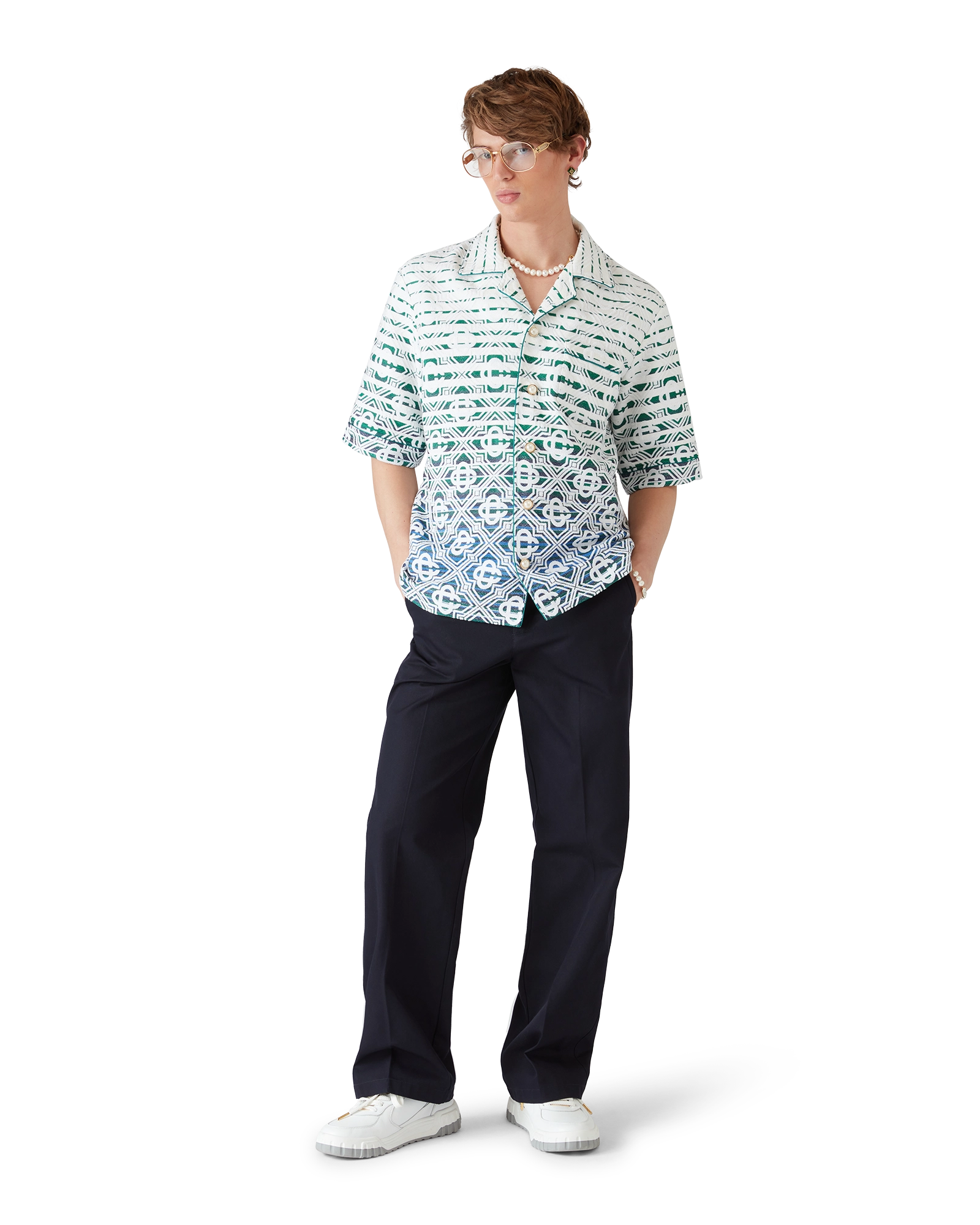 Monogram Gradient Towelling Short Sleeve Shirt - 图片 2