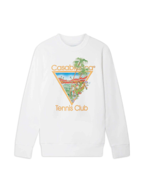 White Tennis Club Icon Sweatshirt