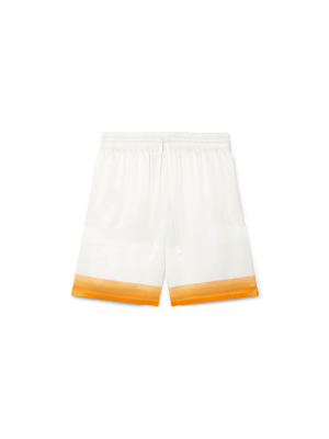 Palm Springs Icon Orange Silk Shorts