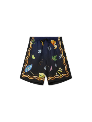 Casa Club Nuit Viscose Shorts