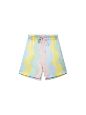 Casa Shell Wave Silk Shorts