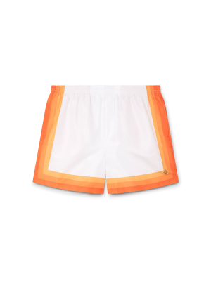 Orange Gradient Swim Trunks