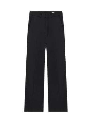 Black Wool Tailoring Trousers