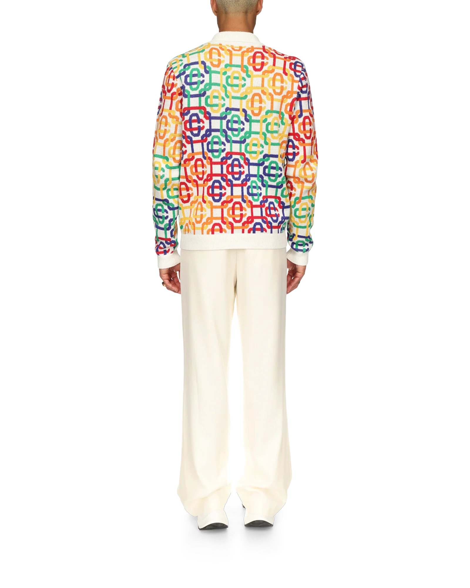 Rainbow Monogram Zip Up Jumper - 图片 3