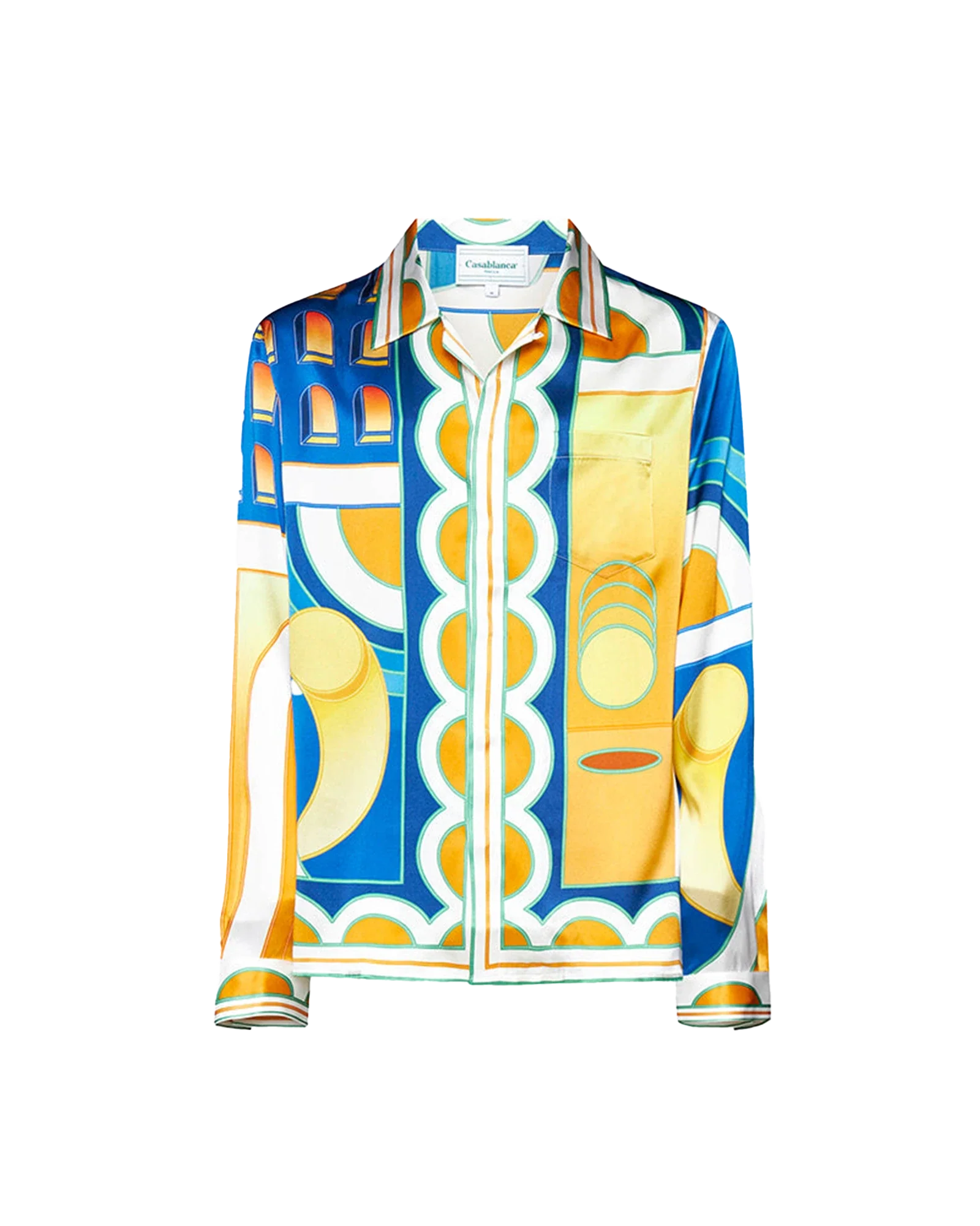 Paysage Long Sleeve Silk Shirt